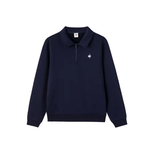 Le Coq Sportif Отложной воротник Худи и Свитшоты с флисовой подкладкой унисекс