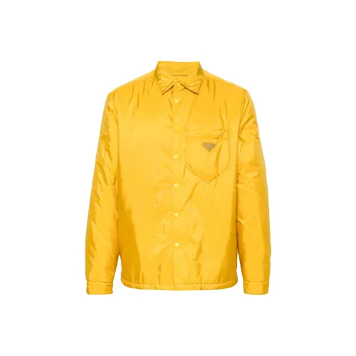 PRADA Рыжевато-коричневый Мужской Куртки