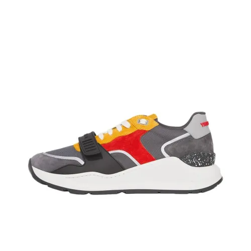 Burberry Низкий топ Повседневная обувь Мужская Серый Красный Желтый