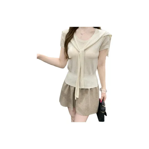 JOPPTI Абрикос Женская Трикотажная