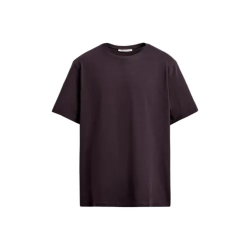 ZARA Темный баклажан Мужские T-рубашки