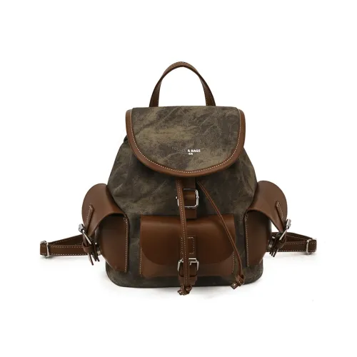 Chinllo ПУ (полиуретан) Рюкзак Стандартный Черный Хаки Синий