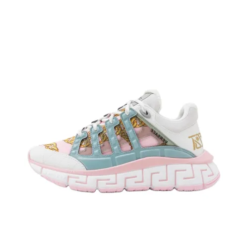 VERSACE Trigreca Низкий Топ Повседневная Обувь Женская Розовая