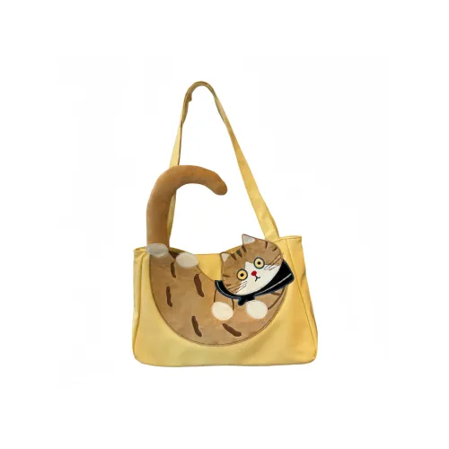 Versman Ткань Сумка через плечо Стандартная Женская Желтая Экрю