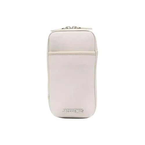 Jacquemus Телячья кожа с тканевым материалом сумка через плечо мужская светло-серый