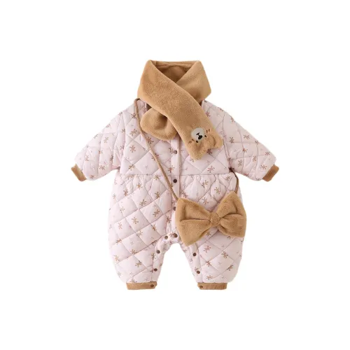 XiaoJinBu Розовый Малыш Комбинезоны Ползунки