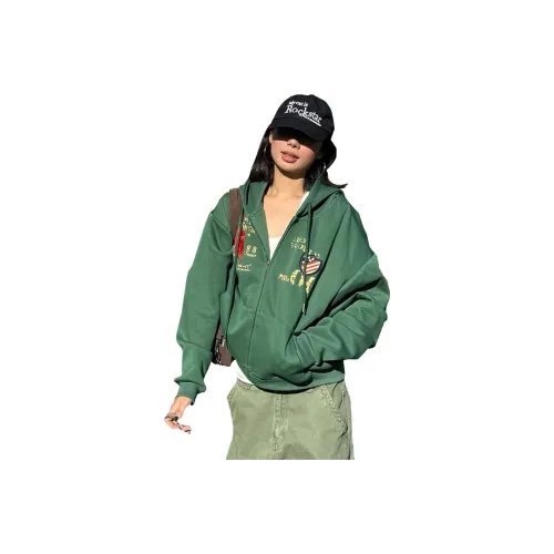 DEAR BETSY Зеленый Унисекс Свитшоты