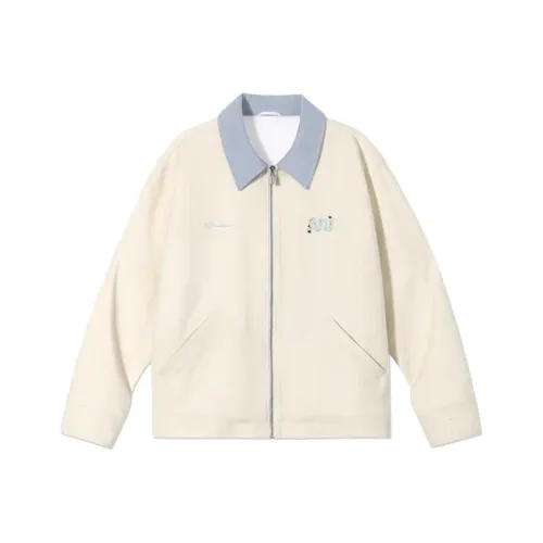 HAPG Рисово-белый Светло-желтый Абрикос Похожий на Кремово-белый Женские Куртки