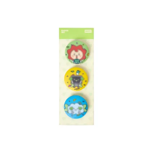 LINE FRIENDS ROY6 Лайянг CHEER UP Collection Значок Одежда Наборы Значков