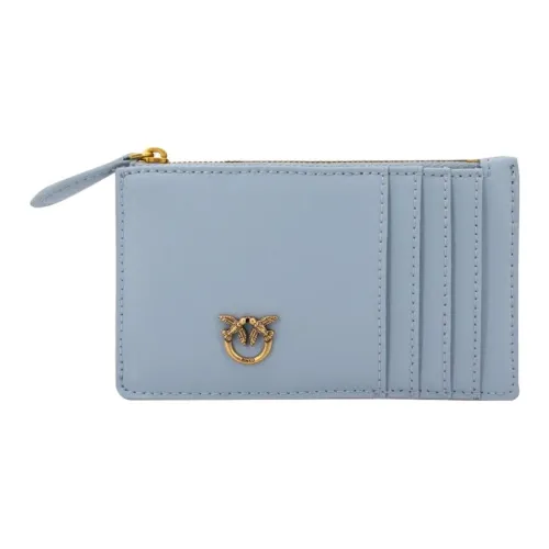 PINKO Love Birds series Коровья кожа Держатель для карт Стандартный Женский Синий