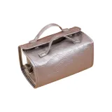 Съемная подвесная сумка для макияжа серебряного цвета