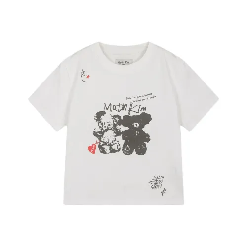 MATIN KIM Белый Женские T-рубашки