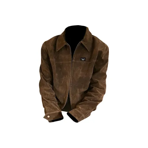 COMOWA Темно-коричневый [Съемный Trademark] Унисекс Куртки