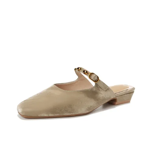 KATHRYN WILSON Домашние тапочки Женские Шампанское