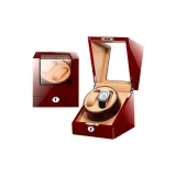 Дуб с рельефом + коричневая кожа [2 слота для часов]