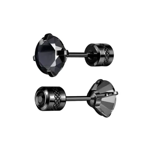 WuliHead Титановые и стальные серьги-гвоздики унисекс