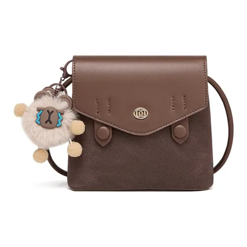 RED DRAGONFLY Сумка через плечо из синтетической кожи женская темно-коричневая