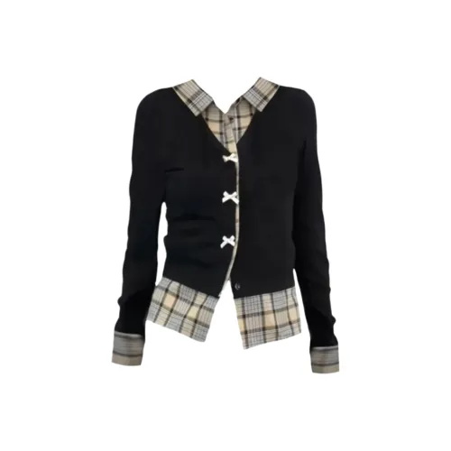 Wang Leshi Черные Женские Рубашки