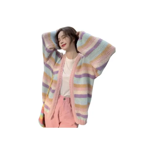 Dippanis Трикотажная ткань Кардиган Женские Трикотаж