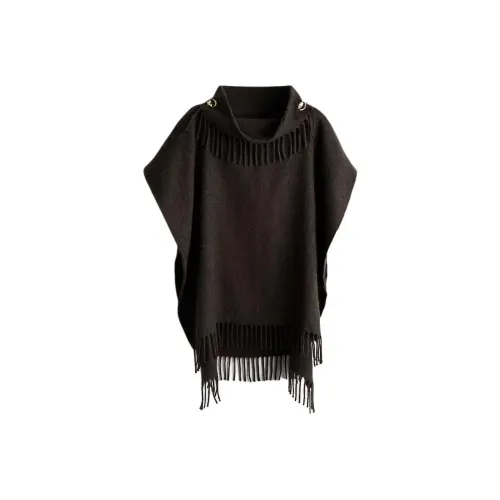 H M Темно-коричневый женский плащ