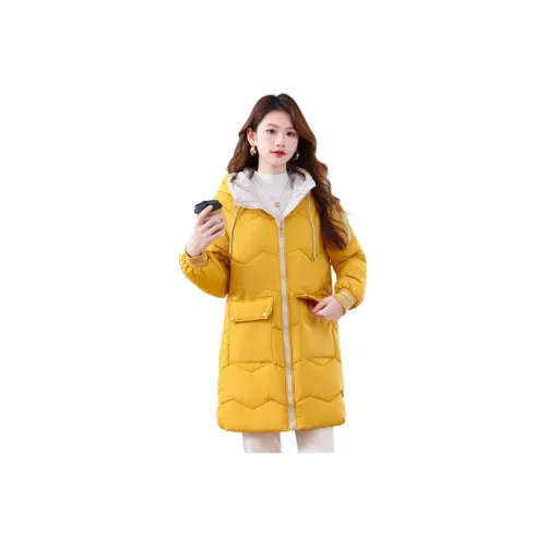 X MOOM Желтый Женские пуховики