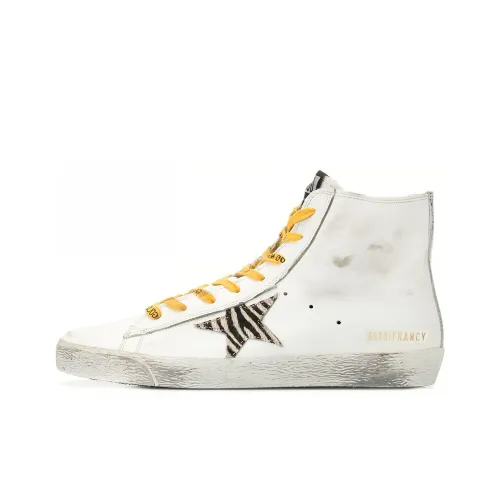 Golden Goose Francy Скейтборд Кроссовки Женские Белые Желтые