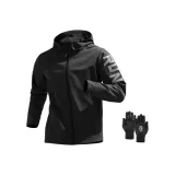 Черный + Бесплатно BKC Полноразмерный Силиконовая Антискользящая Перчатка (Черный)