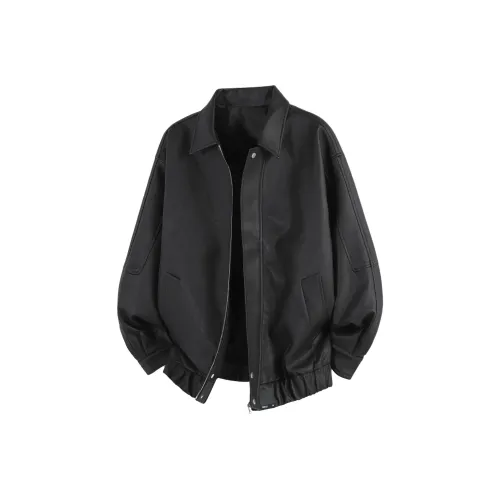 IN'S Унисекс Кожаные Куртки