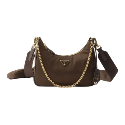 PRADA RE EDITION Полиамид Сумка через плечо Стандартная Женская Карамельный Коричневый
