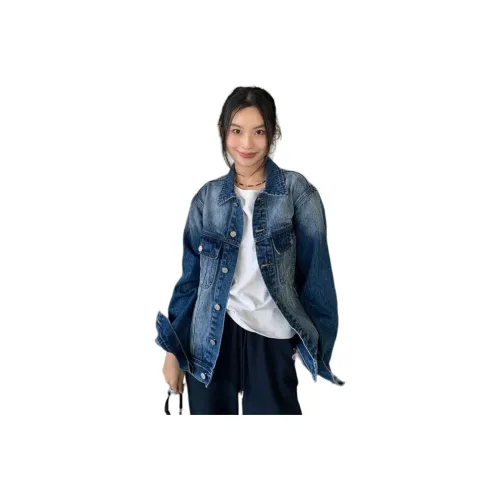 HAPG Винтажный синий [Высокое качество в наличии] Женские куртки