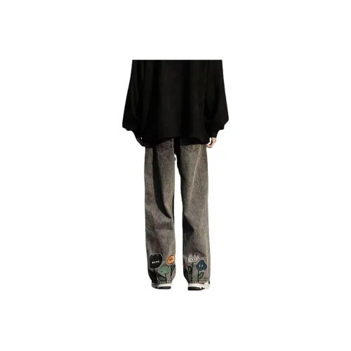 ONENINE34PM Gray Men's Jeans ONENINE34PM Серый Мужской Джинсы