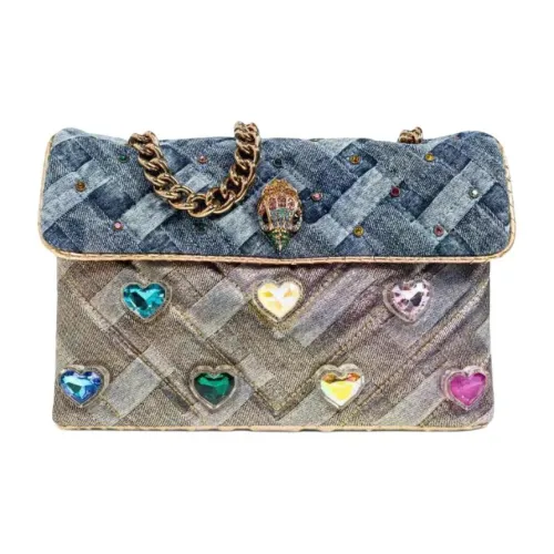 Kurt Geiger London Kensington Хлопковая Сумка через плечо Женская Синяя