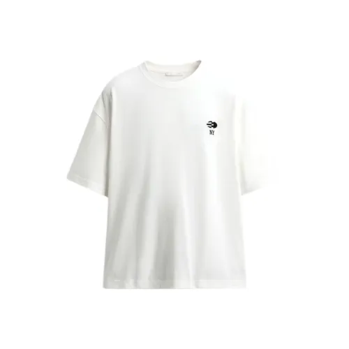 ZARA Морозный Белый Мужские T-Рубашки