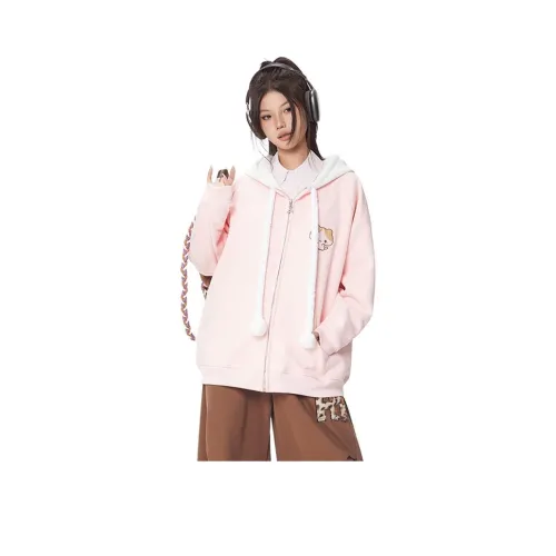 YICHEN Розовые Женские Свитшоты