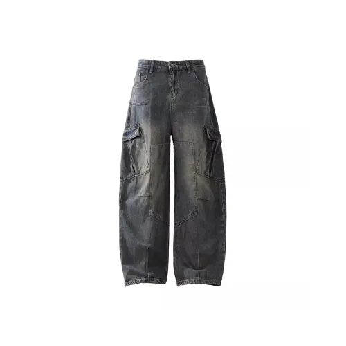 ONENINE34PM Винтажный синий Мужские Джинсы