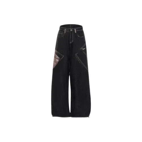 Endless Abyss Черные Унисекс Джинсы