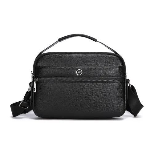 YIN.SIMON PU (полиуретан) Одно плечо Сумка Мужская Черный Темно-коричневый