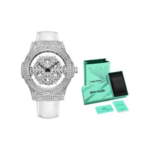 MINIFOCUS Кварцевый механизм Женские часы 36мм*18мм*12мм Серебристый