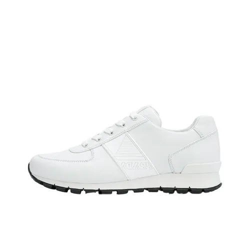 PRADA Низкий топ Спортивная повседневная обувь Мужская Белая