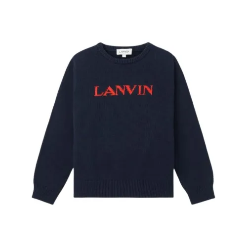 Lanvin Темно-синий Kids Свитеры