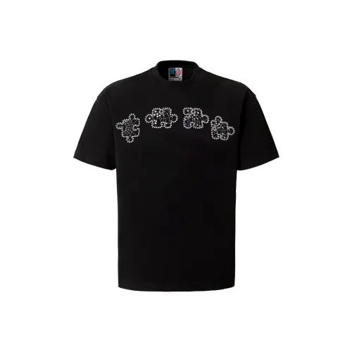 YADcrew T-Shirt Унисекс Бесплатно Custom Sticker+Face Mask Black