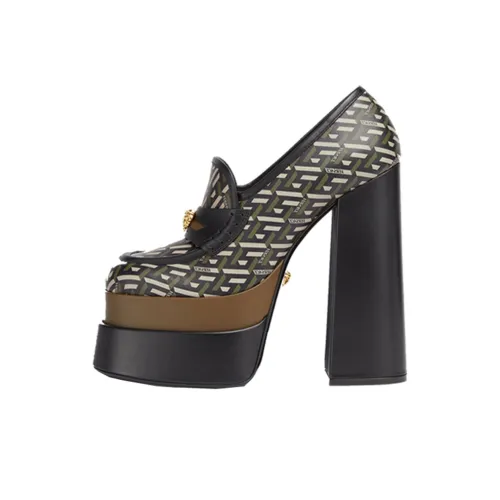 VERSACE Ntrico Высокие каблуки 16 см Женские Хаки