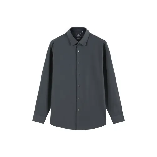 DIDIBOY Джинсовая серая мужская рубашка