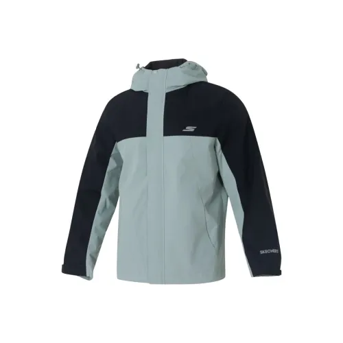 Skechers Серый Зеленый 06J1 Мужская Куртка