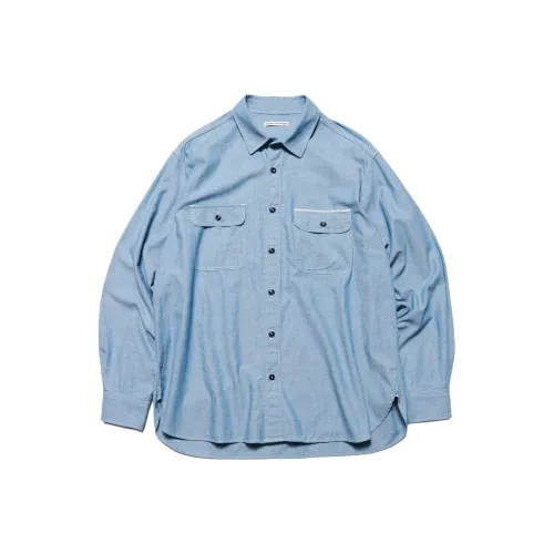 Uniform Experiment Светлый Индиго Мужские Рубашки