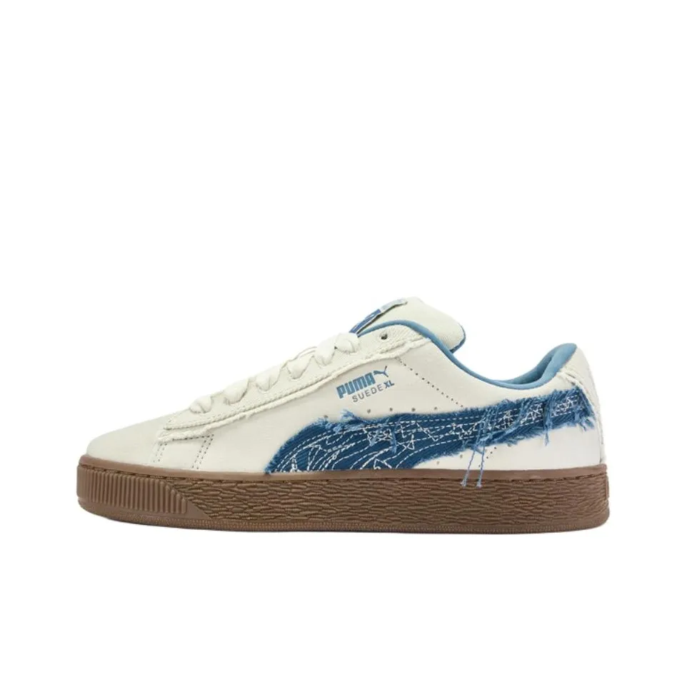 Puma Suede XL Low Beige White Blue