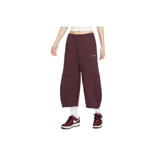 nike NSW PHNX Barrel Нога Повседневные брюки Женские Коричневый