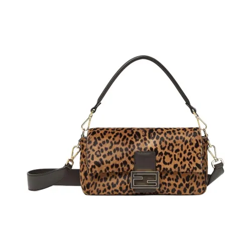 FENDI Сумка через плечо из коровьей кожи стандартная женская коричневая