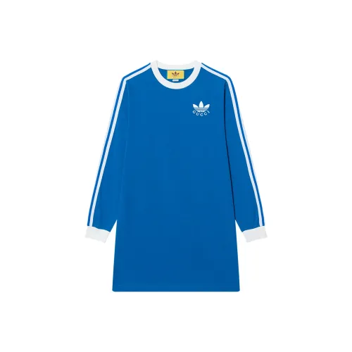 GUCCI X ADIDAS Originals GUCCI X ADIDAS Collaboration Длинный рукав Платье Женское