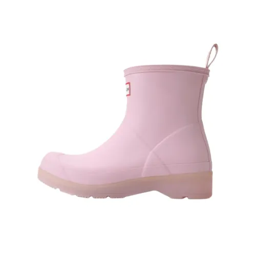 HUNTER Play Водонепроницаемые резиновые сапоги женские розовые